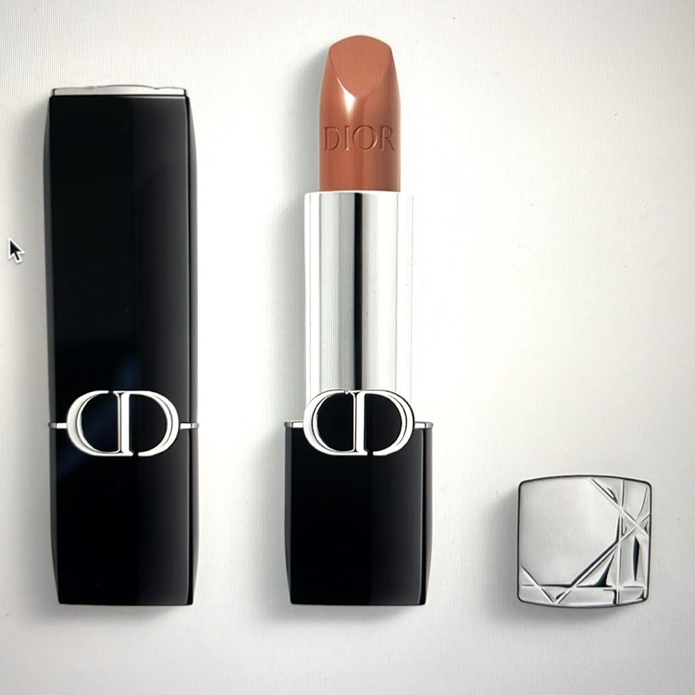 Dior Rouge Couture Color Lipstick in 100 Nude Look Mettalic - NEW